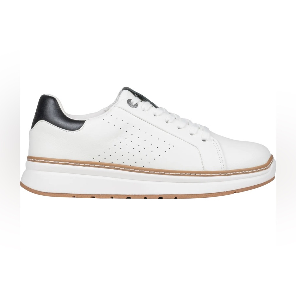 BILLY Footwear Comfort Luxe Side Zip Sneaker Women 6.5 White Leather NWT No Box